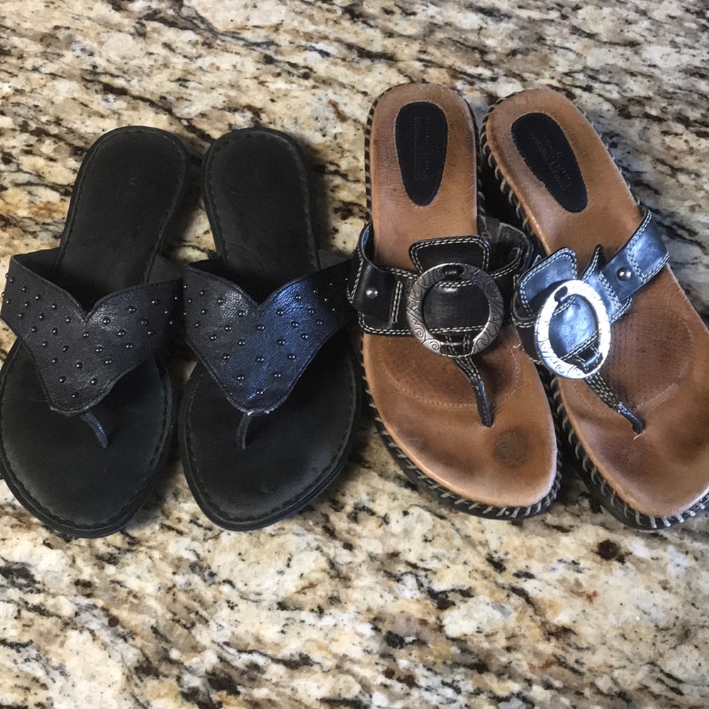 Born and MinneTonka size 7 sandals